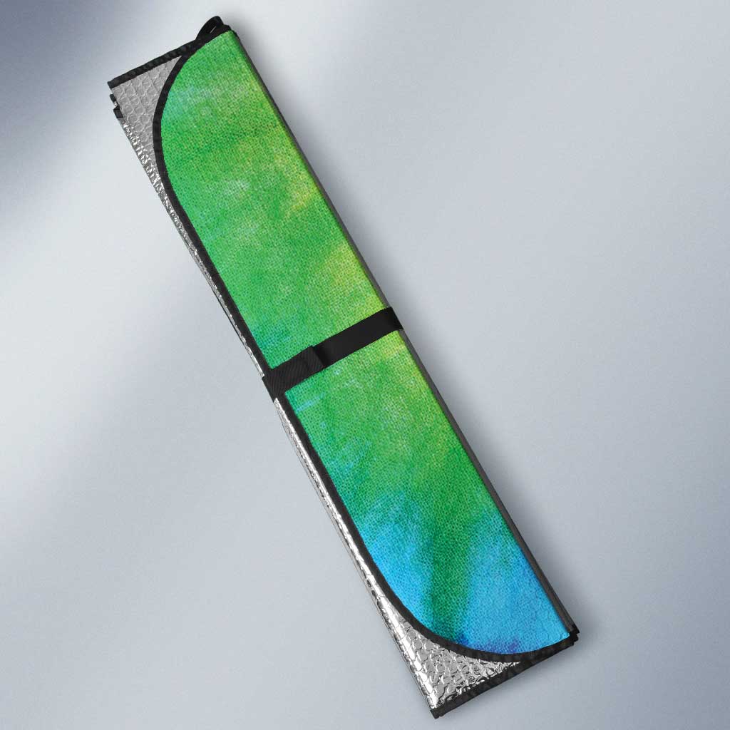 Funny Fishmas Bass Auto Sun Shade Merry Fishmas Tie-dye Christmas Vibes - Wonder Print Shop
