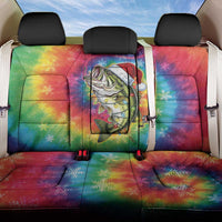 Funny Fishmas Bass Back Car Seat Cover Merry Fishmas Tie-dye Christmas Vibes - Wonder Print Shop