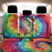 Funny Fishmas Bass Back Car Seat Cover Merry Fishmas Tie-dye Christmas Vibes - Wonder Print Shop
