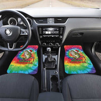 Funny Fishmas Bass Car Mats Merry Fishmas Tie-dye Christmas Vibes - Wonder Print Shop