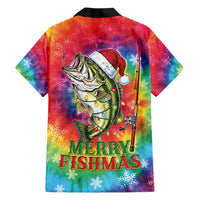Funny Fishmas Bass Hawaiian Shirt Merry Fishmas Tie-dye Christmas Vibes - Wonder Print Shop