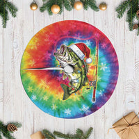 Funny Fishmas Bass Tree Skirt Merry Fishmas Tie-dye Christmas Vibes - Wonder Print Shop