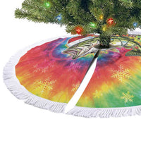 Funny Fishmas Bass Tree Skirt Merry Fishmas Tie-dye Christmas Vibes - Wonder Print Shop