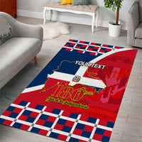 Dominican Republic 180th Years Independence Day Personalized Area Rug LT9 - Wonder Print Shop