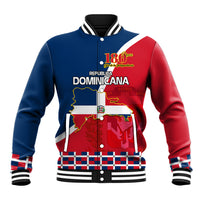 Dominican Republic 180th Years Independence Day Personalized Baseball Jacket LT9 - Wonder Print Shop