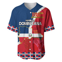 Dominican Republic 180th Years Independence Day Personalized Baseball Jersey LT9 - Wonder Print Shop
