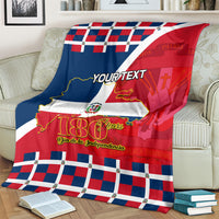 Dominican Republic 180th Years Independence Day Personalized Blanket