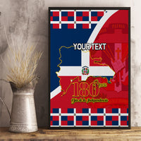 Dominican Republic 180th Years Independence Day Personalized Canvas Wall Art LT9 - Wonder Print Shop