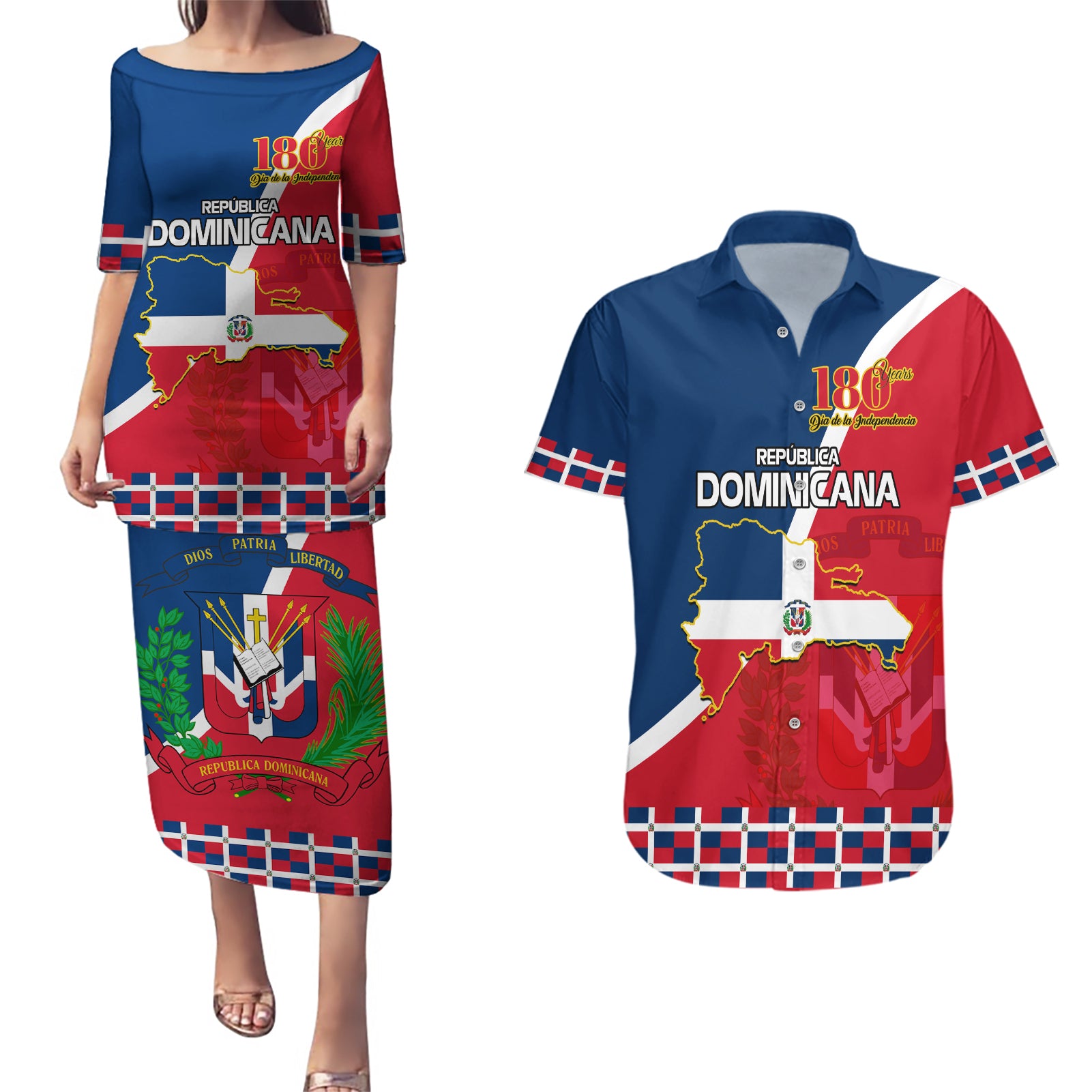 dominican-republic-180th-years-independence-day-personalized-couples-matching-puletasi-and-hawaiian-shirt