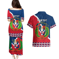 Dominican Republic 180th Years Independence Day Personalized Couples Matching Puletasi and Hawaiian Shirt LT9 - Wonder Print Shop