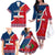 Dominican Republic 180th Years Independence Day Personalized Family Matching Off Shoulder Long Sleeve Dress and Hawaiian Shirt - Wonder Print Shop