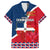 Dominican Republic 180th Years Independence Day Personalized Family Matching Off Shoulder Long Sleeve Dress and Hawaiian Shirt - Wonder Print Shop
