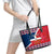 Dominican Republic 180th Years Independence Day Personalized Leather Tote Bag - Wonder Print Shop