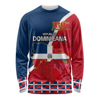 Dominican Republic 180th Years Independence Day Personalized Long Sleeve Shirt - Wonder Print Shop