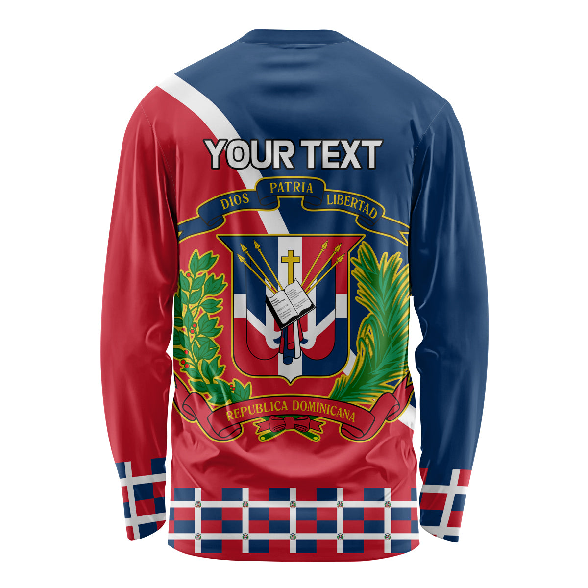 Dominican Republic 180th Years Independence Day Personalized Long Sleeve Shirt - Wonder Print Shop