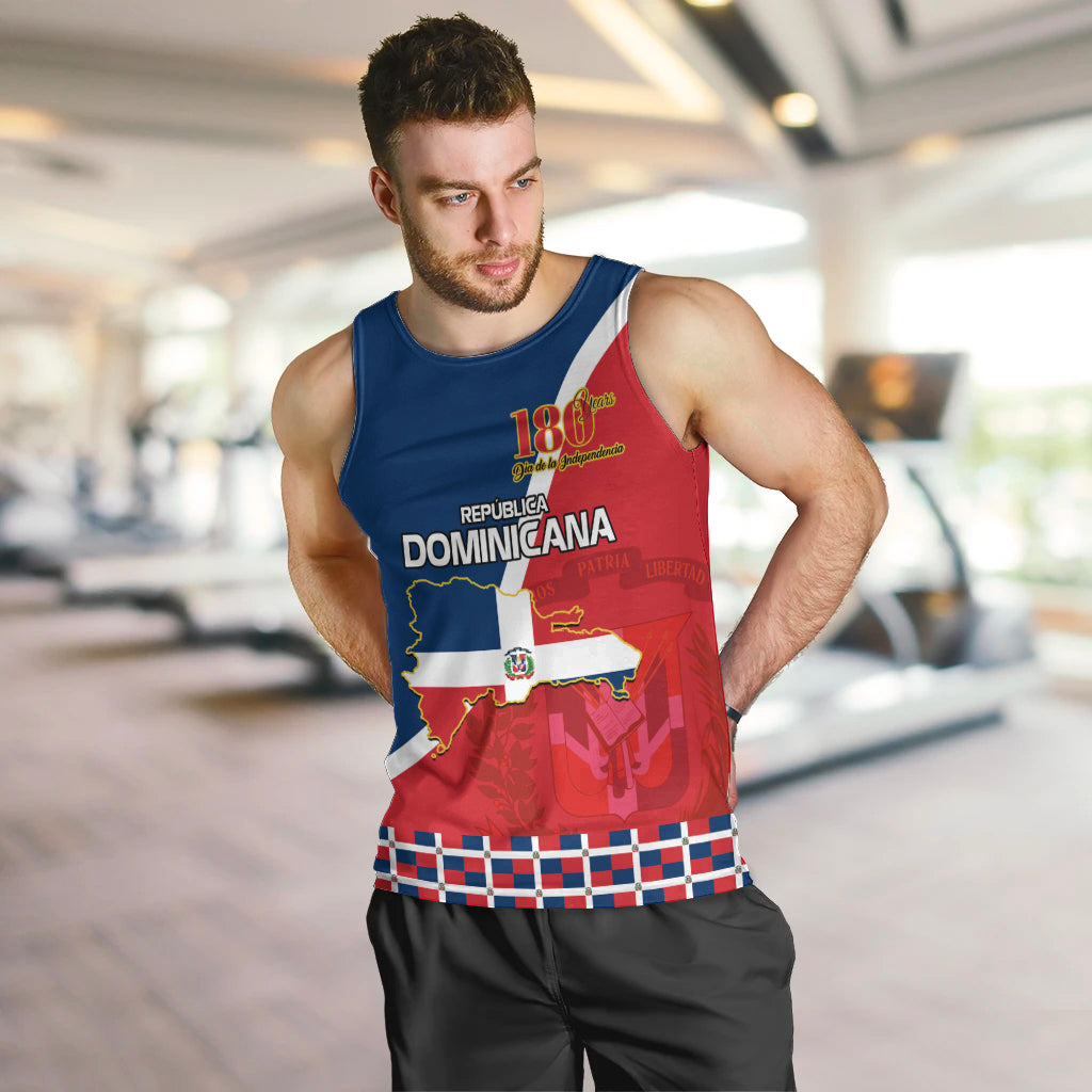 Dominican Republic 180th Years Independence Day Personalized Men Tank Top - Wonder Print Shop