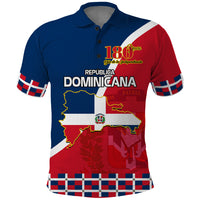 Dominican Republic 180th Years Independence Day Personalized Polo Shirt - Wonder Print Shop