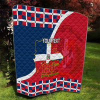 Dominican Republic 180th Years Independence Day Personalized Quilt - Wonder Print Shop