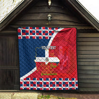 Dominican Republic 180th Years Independence Day Personalized Quilt - Wonder Print Shop