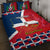 Dominican Republic 180th Years Independence Day Personalized Quilt Bed Set