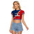 Dominican Republic 180th Years Independence Day Personalized Raglan Cropped T Shirt - Wonder Print Shop