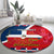 Dominican Republic 180th Years Independence Day Personalized Round Carpet