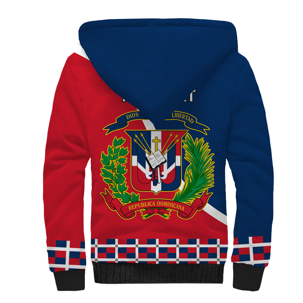 Dominican Republic 180th Years Independence Day Personalized Sherpa Hoodie - Wonder Print Shop