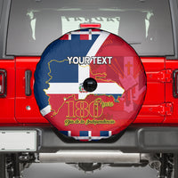 Dominican Republic 180th Years Independence Day Personalized Spare Tire Cover - Wonder Print Shop