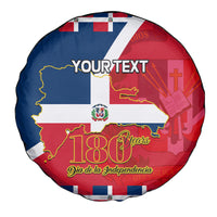 Dominican Republic 180th Years Independence Day Personalized Spare Tire Cover - Wonder Print Shop