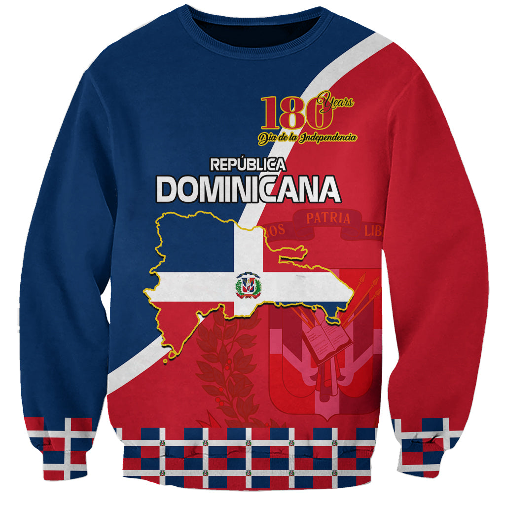 Dominican Republic 180th Years Independence Day Personalized Sweatshirt - Wonder Print Shop