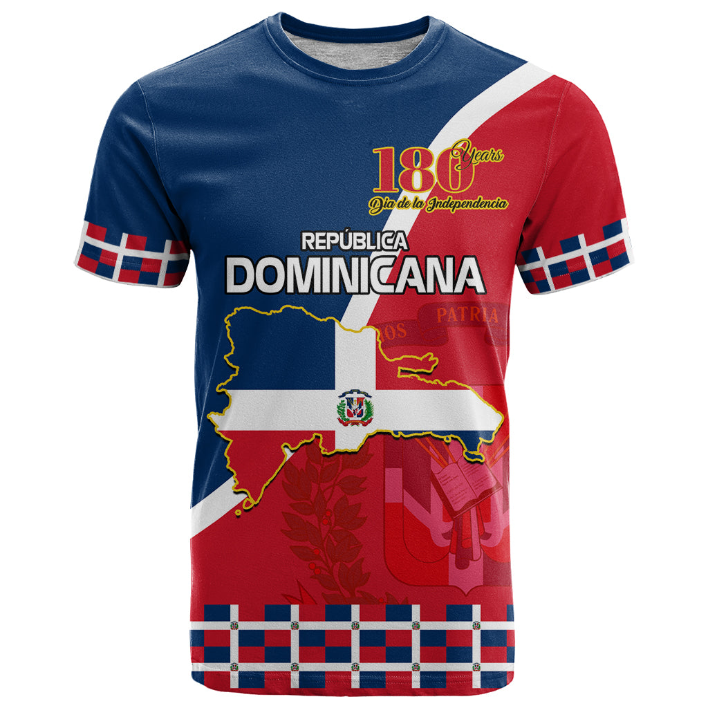 Dominican Republic 180th Years Independence Day Personalized T Shirt - Wonder Print Shop