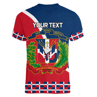 Dominican Republic 180th Years Independence Day Personalized Women V Neck T Shirt - Wonder Print Shop