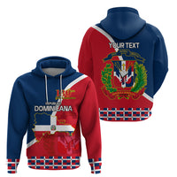 Dominican Republic 180th Years Independence Day Personalized Zip Hoodie - Wonder Print Shop