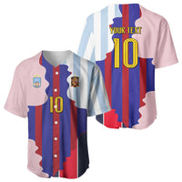 Custom Argentina and Spain Baseball Jersey Special Vintage Match Team Edition