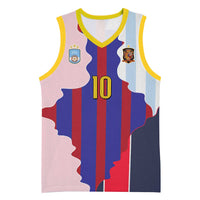 Custom Argentina and Spain Basketball Jersey Special Vintage Match Team Edition