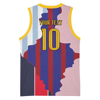 Custom Argentina and Spain Basketball Jersey Special Vintage Match Team Edition