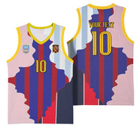 Custom Argentina and Spain Basketball Jersey Special Vintage Match Team Edition