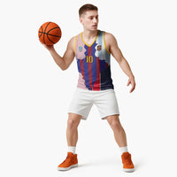 Custom Argentina and Spain Basketball Jersey Special Vintage Match Team Edition