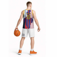 Custom Argentina and Spain Basketball Jersey Special Vintage Match Team Edition