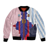 Custom Argentina and Spain Bomber Jacket Special Vintage Match Team Edition