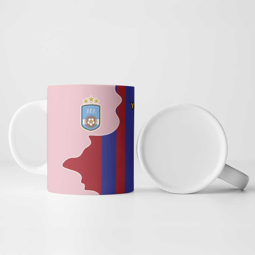Custom Argentina and Spain Ceramic Mug Special Vintage Match Team Edition