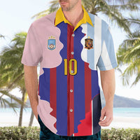 Custom Argentina and Spain Hawaiian Shirt Special Vintage Match Team Edition