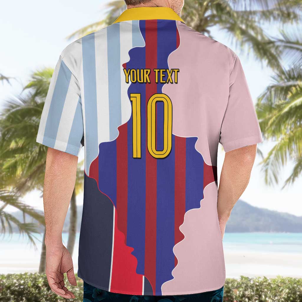 Custom Argentina and Spain Hawaiian Shirt Special Vintage Match Team Edition