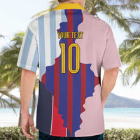 Custom Argentina and Spain Hawaiian Shirt Special Vintage Match Team Edition