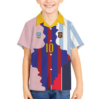 Custom Argentina and Spain Hawaiian Shirt Special Vintage Match Team Edition