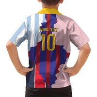 Custom Argentina and Spain Kid Hawaiian Shirt Special Vintage Match Team Edition