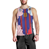 Custom Argentina and Spain Men Tank Top Special Vintage Match Team Edition
