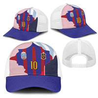 Custom Argentina and Spain Mesh Trucker Cap Special Vintage Match Team Edition