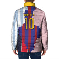 Custom Argentina and Spain Padded Jacket Special Vintage Match Team Edition