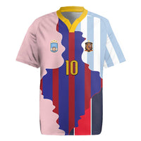 Custom Argentina and Spain Rugby Jersey Special Vintage Match Team Edition